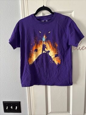 Mohan Jinx Minecraft Purple  Cotton Kids Graphic Tee Boys Size YL 14/16